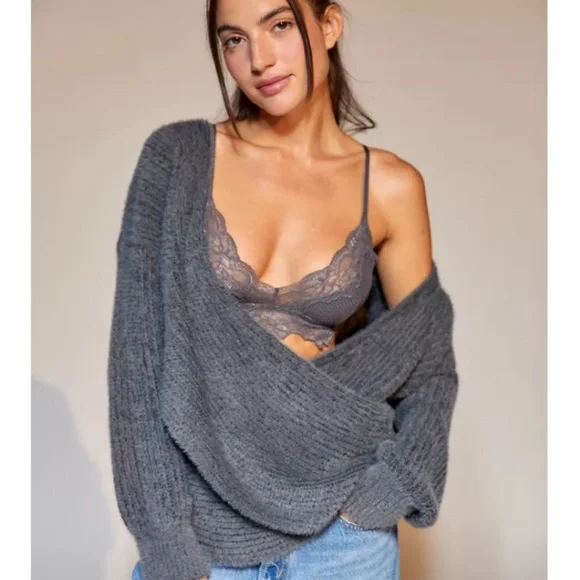ISO! Not selling urban outfitters Kane wrap sweater small - Picture 2 of 2